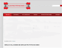 Tablet Screenshot of elektro-poetschke.com
